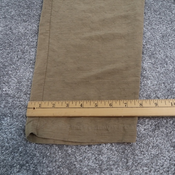 Chicos Design Silk/Linen Blend Ankle Pants Size 1 Green Straight - Picture 8 of 14